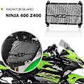 Pikkukuva 3 / 5: Moottoripyörän Jäähdyttimen Säleikön Suojus Kawasaki NINJA400 Z400 2017-2023 Lisävarusteille
