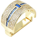 Miniatyrbillede 1 af 5: Mænds Micro Pave Cubic Zirconia slips til slips slipsholder krystal slipsring slipsnåle tilbehør til bryllup forretning