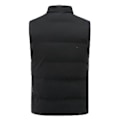 Miniatyrbilde 5 av 5: Lett, sammenleggbar dunvest uten ermer for menn - quiltet, slank puffer-vest (6XL svart)
