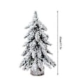 Miniatyrbilde 3 av 4: 2 stk 18 tommers bordplate mini juletre skrivebord kunstig juletre med LED-lysstrengpynt, beste DIY juledekorasjoner ( )