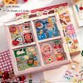 Miniatyrbillede 3 af 5: Kawaii Tegneserie Piger Journaling Stickers - 100 Ark Søde PET Transparente Scrapbooking Klipning Dekaler Sticker Gaveæske til Dagbog Bullet Album, Junk