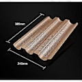 Miniatyrbillede 5 af 5: Gourmet Bage Essentiel, Fransk Brødform Baguetteform, Fortykket Kulstofstål Non-Stick Overflade for Perfekte Bageresultater