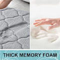 Miniatyrbillede 2 af 4: Skridsikker bademåtte, blødt memory foam badeværelsesmåtte, absorberende bad