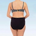 Pikkukuva 3 / 4: Naisten Pluskokoinen Korkean Vyötärön Bikinin Setti Uimapuvut Push-Up Pehmustetut Rantapuvut Uimapuvut (4XL)