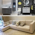 Miniatyrbillede 5 af 5: 4 stk. højdejusterbare møbelben i aluminiumlegering, sofa-sofabord