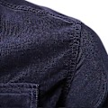 Miniatyrbillede 2 af 5: Mænds Corduroy Langærmet Skjorte med Knapper, Varmt Casual Regular Fit Brystlomme ( )