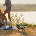 Miniatyrbild 4 av 5: Ståpall Tyg Fällbar Camping Pall Överdrag Lätt Triang