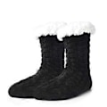 Miniatyrbilde 1 av 3: Herre Fuzzy Tøffelsokker Fluffy Koselig Hytte Vinter Varm Fleece Myk Tykk Komfortabel Anti-skli Julegave Sokker Svart