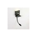 Miniatyrbillede 4 af 5: Væglampe + LED læselampe \"Slange\" 3W med USB-port Sort - Sort thsinde