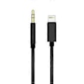 Miniatyrbillede 1 af 5: Audiokabel - sort ledning, sort etui