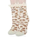 Miniatyrbild 2 av 4: Dam Fuzzy Socks Mysiga Fluffiga Toffelstrumpor Söta Mjuka Vinter Varma Sovkstrumpor (A)