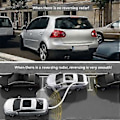 Miniatyrbillede 2 af 5: 8 Parkeringssensor Parktronic Bil Bakkradar Elektronik Bageste Auto Detektor Bakkehjælp
