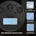 Miniatyrbild 2 av 5: 6000PA Smart Robotdammsugare USB-laddning 3-i-1 Smart Sopa Robot Spray Sweeper Golvrengöring Våtrengöring 1200mAH (A01)