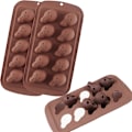Miniatyrbillede 1 af 5: 2 stk. Halloween chokoladeforme, kranie silikone bageform, ikke