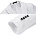 Pikkukuva 5 / 5: 2 osaa/setti Miesten yksivärinen liike- ja työasu, pitkähihainen, yksirintainen bleiseri, slim fit, keski-istuva, pitkät housut (M harmaa)