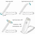 Pikkukuva 2 / 5: USB-lukuvalo LED-lukulampu ladattava lukulamppu sängyssä lukemiseen Klipsi 3 kirkkaustasoa Säädettävä taitettava miniklipsilamppu