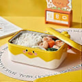 Miniatyrbillede 5 af 5: 900ML Madkasse Sød Tegneserie And Termisk Rustfrit Stål Lækagesikker Bærbar Skole Studerende Bento Madbeholder Kontorartikler KAESI