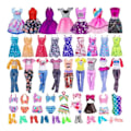 Miniatyrbild 4 av 4: 32-delad Barbie kläder och accessoarer set, snygg miniklänning