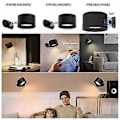 Miniatyrbillede 2 af 5: Genopladelig væglampe sengelampe læselampe genopladelig bærbar touch justerbar natlampe magnetisk suge skabslys (Hvid)