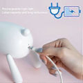 Miniatyrbillede 2 af 5: LED Natlampe Tegneserie Hjorteformet Bordlampe 1200mAh USB Opladning Soveværelse Dekoration Hvid