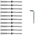 Miniatyrbilde 3 av 5: 20 stk Usynlige Turnbuckles Håndsveis Trådstud Spenning Hex Hode Endefitting Mottakerterminal
