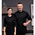 Pikkukuva 1 / 2: Unisex pitkähihainen ravintolahotelli keittiökokin työasu (XL musta)