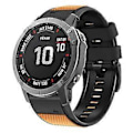 Miniatyrbillede 4 af 5: Type C Diamanttekstur Urrem til Garmin Tactix 7 Pro/Fenix 7X/6X Pro/5X Plus, 26mm Tofarvet (Style C)