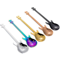 Miniatyrbillede 1 af 5: Guitar Ske Set i Rustfrit Stål - Espresso Skeer 5