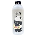 Pikkukuva 3 / 5: 1000ml Söpö Panda-Karhu Muovikuppi Läpinäkyvä Pakkasenpehmeä Piirretty Vesipullo (A6(1000ml))