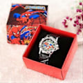 Miniatyrbild 2 av 2: Spiderman Superhjälte Armbandsur Barn Pojkar Flickor Presenter (Svart)