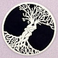 Miniatyrbillede 3 af 4: 1 stk. broderet Livets Træ-patch i form af Livets Træ