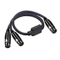 Miniatyrbillede 1 af 5: XLR til Dobbelt XLR Y Kabel Balanceret Mikrofon Adapter Patch Kabel