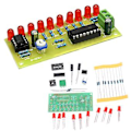 Pikkukuva 1 / 5: Led Chaser Virtaava Veden Valo Ne555 Moduuli + Cd4017 Pcb-levy Diy-sarja