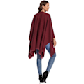 Miniatyrbillede 4 af 5: Elegant Damekappe med Åben Front, Blød Poncho, Velegnet til Forår, Efterår og Vinter