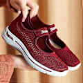 Miniatyrbilde 4 av 5: Plattform Sneakers Damesko Tykke Såler Slip-on Løpesko For Arbeid Restaurant Utflukter Multi-farge Valgfritt (36 Lilla)