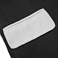 Miniatyrbillede 5 af 5: Herre Farveblok Sjal Krave Flap Lomme Slim Fit Business Suit Jakke (S Sort)