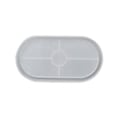 Miniatyrbillede 1 af 5: Oval Silikon Underkop Form, Oval Krystal Silikonforme Resin Smykkebakke Form
