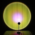 Miniatyrbillede 1 af 5: Solnedgangsprojektor Regnbue Rød Lysprojektor USB LED Natlys Ins Fotografi Soveværelse Bar Kaffebutikker Vægge Belysning Sol