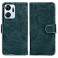 Miniatyrbillede 1 af 5: For Honor X7a 5G Stand Wallet Cover Tiger Mønster Præget PU Læder Flip Telefon Cover (Style C)