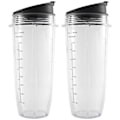 Miniatyrbillede 1 af 5: 32-ounce kop med forseglet låg, reservedele og tilbehør til Auto-IQ 1000W og Dual Blender