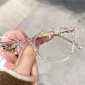 Miniatyrbillede 2 af 5: Ultralette Blålysblokerende Briller Ansigtsindrammende Dekorative Briller Universalramme Til Kvinder Mænd (Kaffebønner)