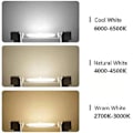 Miniatyrbilde 2 av 4: R7s LED Halogenpære 360 graders strålevinkel Glassrør COB Lys 220v Hjemme Erstatning Lampe 3 Pakk Varmt Hvit 3000k 50w 118mm Støtter Dimmer [JKW] ( )