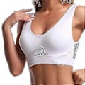 Pikkukuva 1 / 5: Urheiluliivit Saumattomat Plus-koko Sexy Push Up Bralette Naisten Rintaliivit Kehyksettömät Luut Yläosa Naisten Kuppimaiset Langattomat Rintaliivit Tube Top (3XL Valkoinen)
