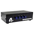 Miniatyrbild 1 av 5: 4-ports AV-switch RCA-omkopplare 4 in 1 ut Kompositvideo L/R ljudväljare för DVD STB Spelkonsol