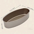 Miniatyrbillede 4 af 5: Oval Form Non-stick Bageplade Brødform Ostekageform Kageform Køkken Madlavning Bageværktøj