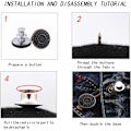 Pikkukuva 3 / 5: 10 kappaletta farkkujen nappeja, 17 mm irrotettava metalli DIY-nappi, Adjusta
