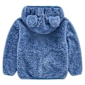 Miniatyrbillede 2 af 3: 2-6 År Børn Teddybjørn Blød Fleece Hættejakke Varmt Lynlåsjakke Yderbeklædning (3-4 År Blå)