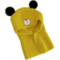 Miniatyrbild 1 av 5: Balaclava-mössa för barn - Gul, vinteröronmuffar för pojke och flicka