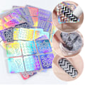 Miniatyrbillede 2 af 5: Neglekunst stencils, vinyl stencils, 24 stykker negle stencils med