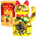 Miniatyrbillede 5 af 5: Vinkende Lykkekat - Dekoration Guld